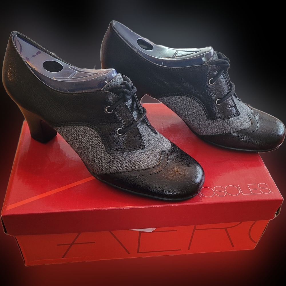 Aerosoles Aristocrat Black Leather Shoes NWT